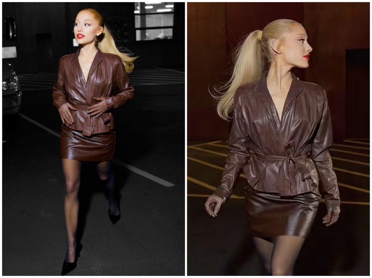 アリアナ・グランデのレザーONレザーコーデ【セレブの最新スタイル】