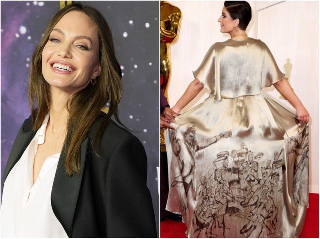 アンジェリーナ・ジョリーがドレスを初デザイン、グラミー賞受賞シンガーの妻へ贈る
