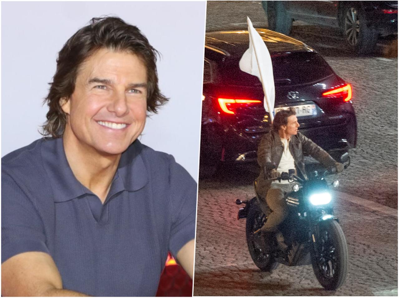 パリをバイクで爆走、トム・クルーズが『ミッション：インポッシブル』最新作を撮影