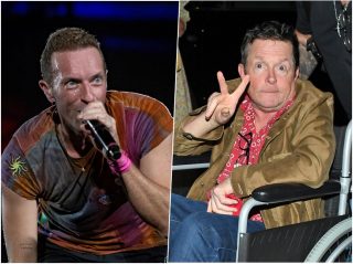 パーキンソン病のマイケル・J・フォックスがコールドプレイのステージでギターを演奏