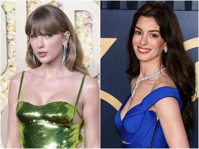 アン・ハサウェイ、テイラー・スウィフトの公演で誰よりもハシャぐ