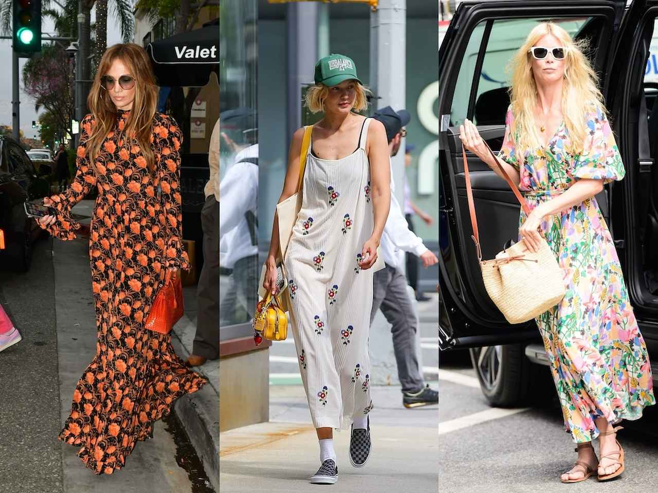 ファッションの秋 クローズアップ④：フラワープリントロングワンピース