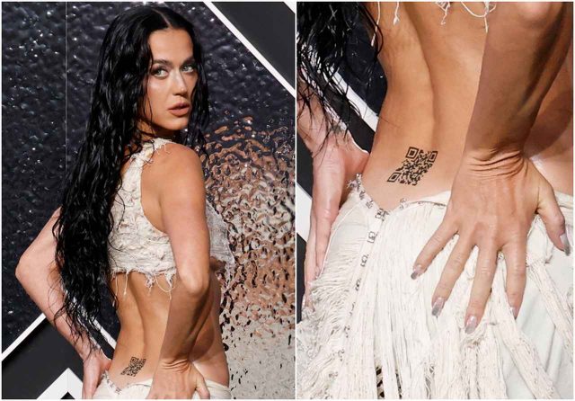 ケイティ・ペリー、腰に入った「QRコード」にアクセスするとどうなる？