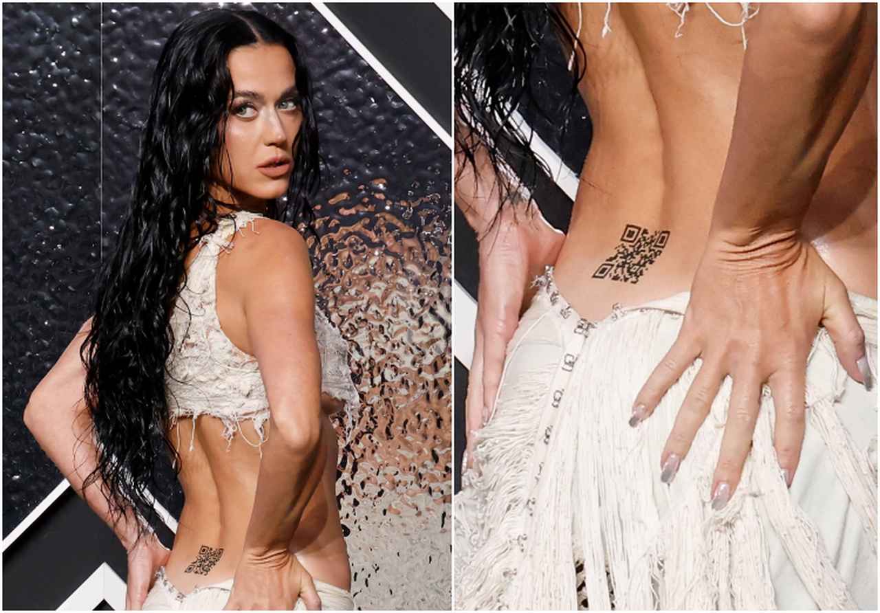 ケイティ・ペリー、腰に入った「QRコード」にアクセスするとどうなる？