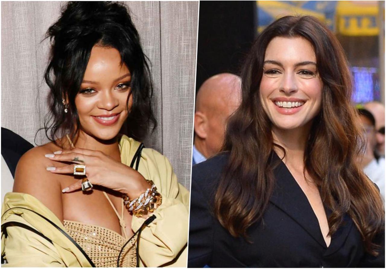 アン・ハサウェイ、リアーナとの再会で笑顔満開