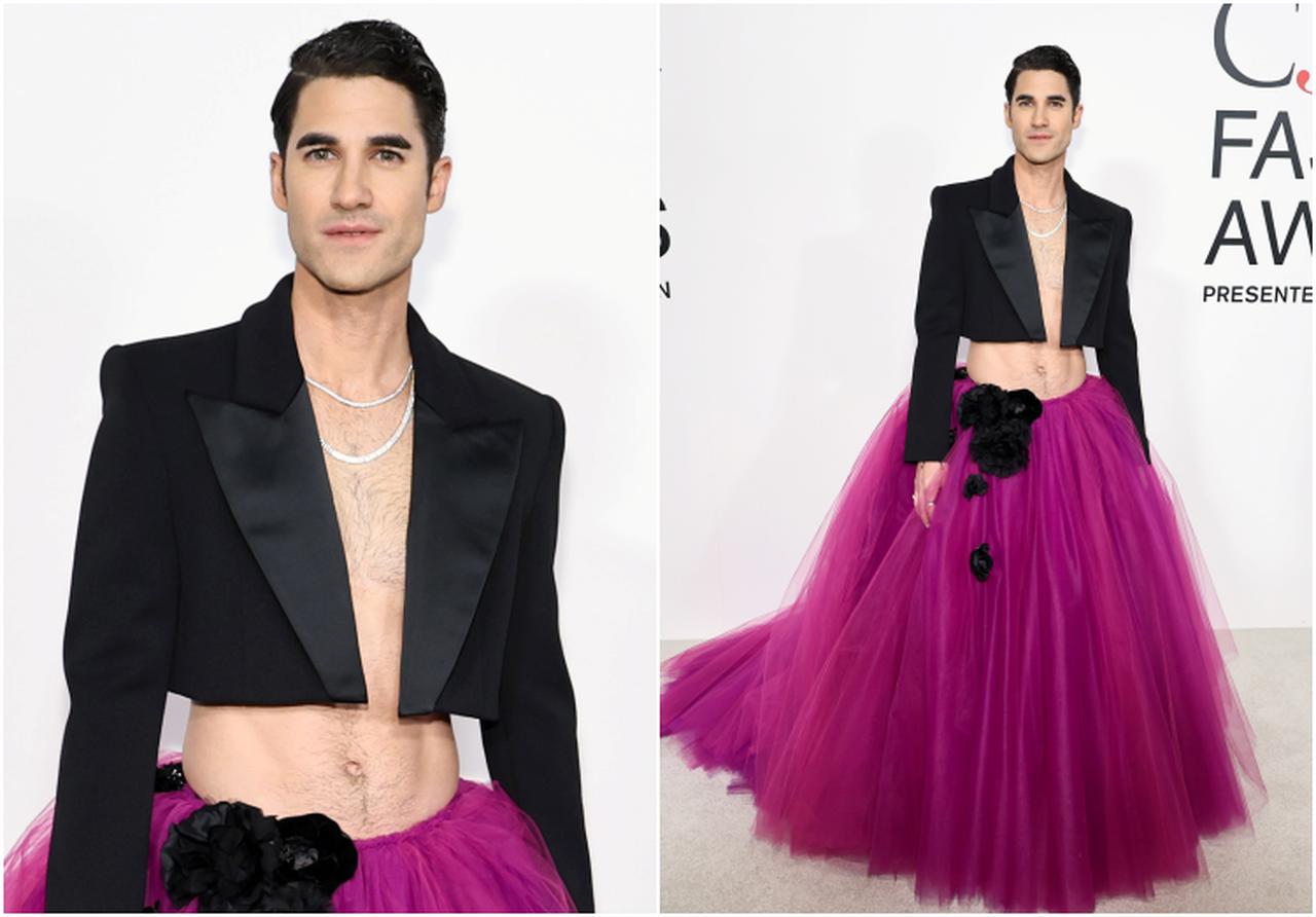 『glee／グリー』俳優、スカート姿がファビュラス