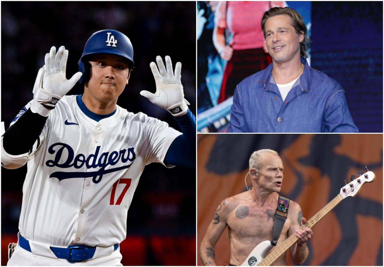 ブラピだけじゃなかった!レッチリメンバーもドジャースのポストシーズンの試合を観戦