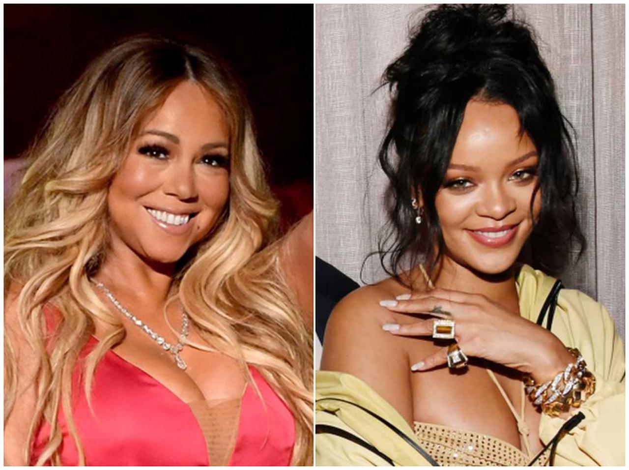 マライア・キャリー、リアーナの「胸」にサイン