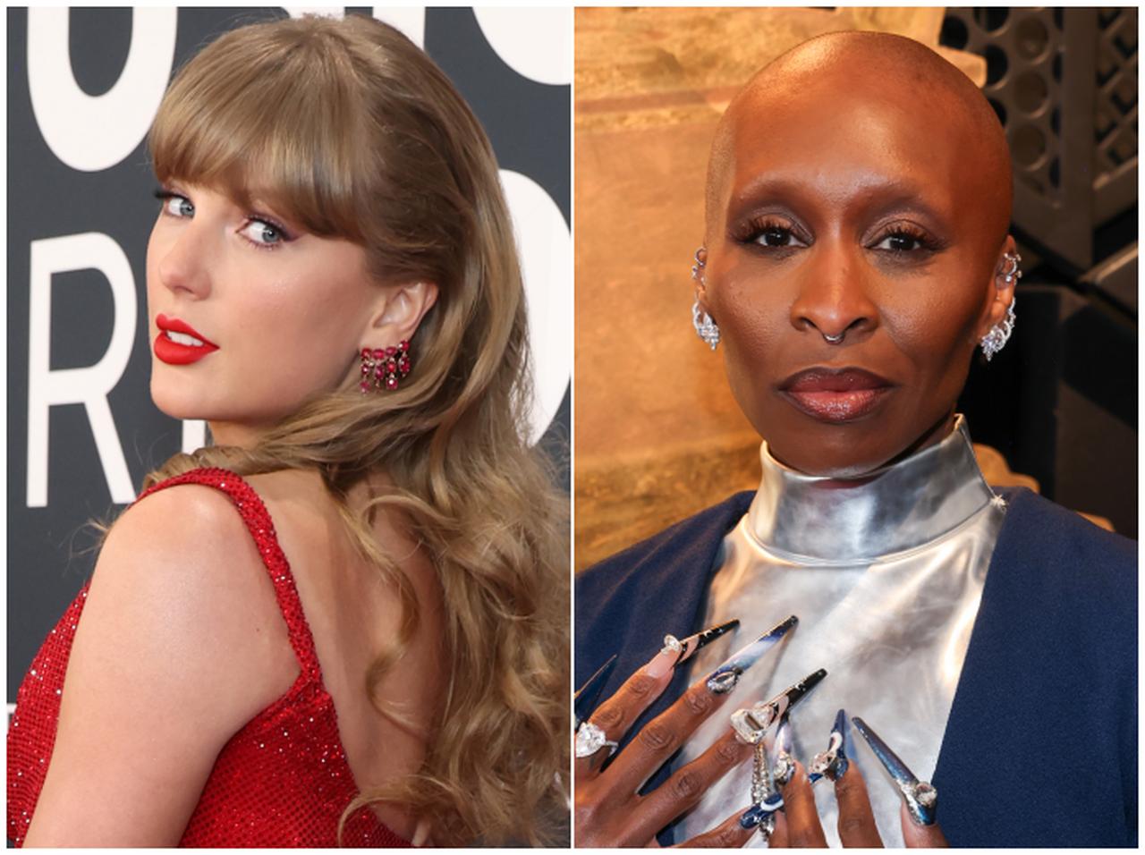 テイラー・スウィフト、「迷子」のシンシア・エリヴォを助ける【グラミー賞授賞式】