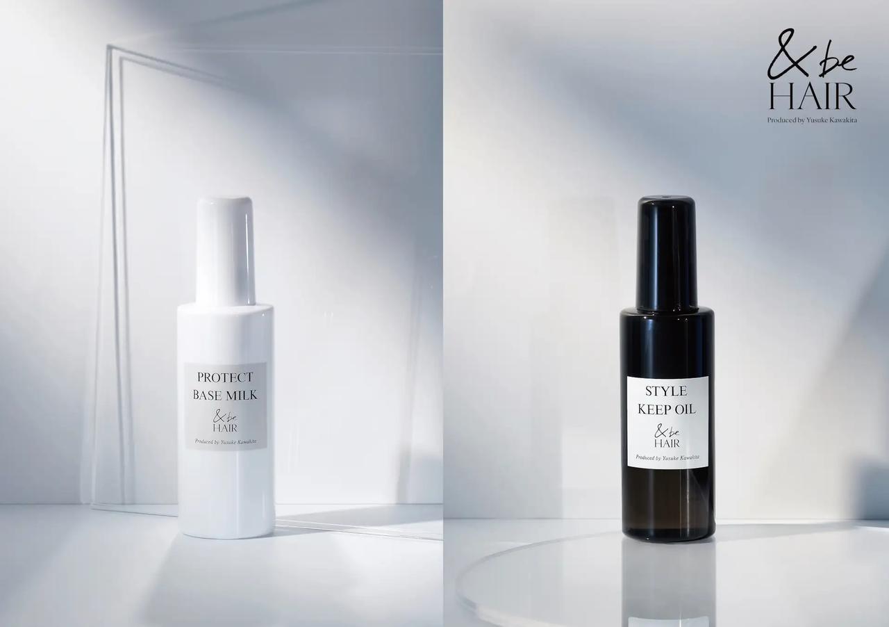 アイロン前の“ひと塗り”で12時間キープ!河北裕介の&beから新発想のヘアオイル&ヘアミルクが登場