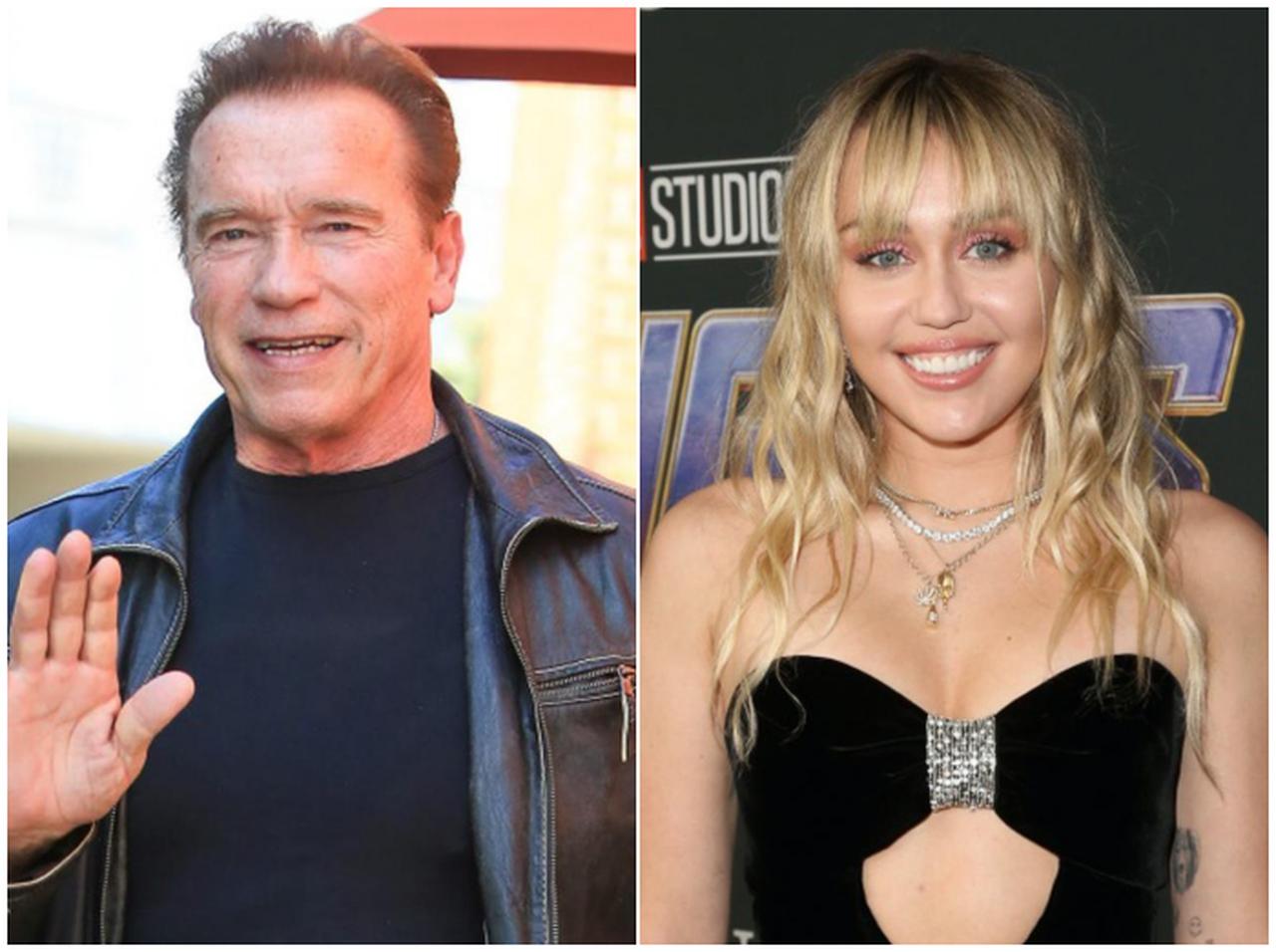 シュワちゃん、息子の元恋人マイリー・サイラスをベタ褒め