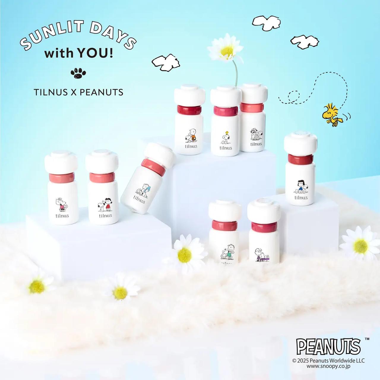 塗って1分でパールがきらめく──スヌーピーと仲間たちの限定リップがtilnusから新発売