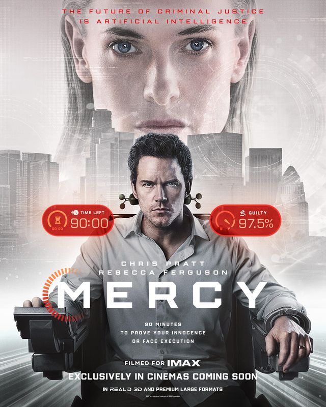 AIが“裁判官”の時代へ──クリス・プラット主演『MERCY／マーシー AI裁判』が来年1月公開、無罪証明までの猶予は90分！