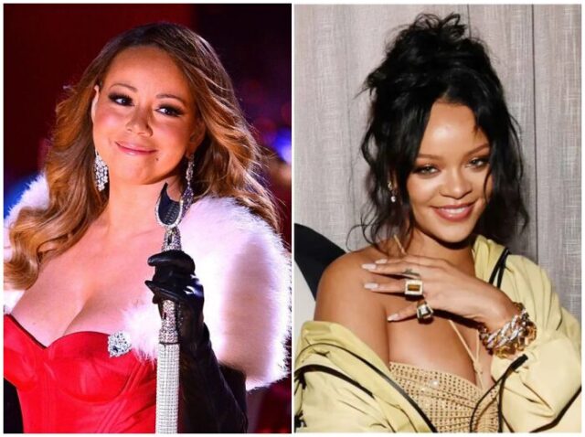 リアーナ、マライア・キャリーの公演で大はしゃぎ 