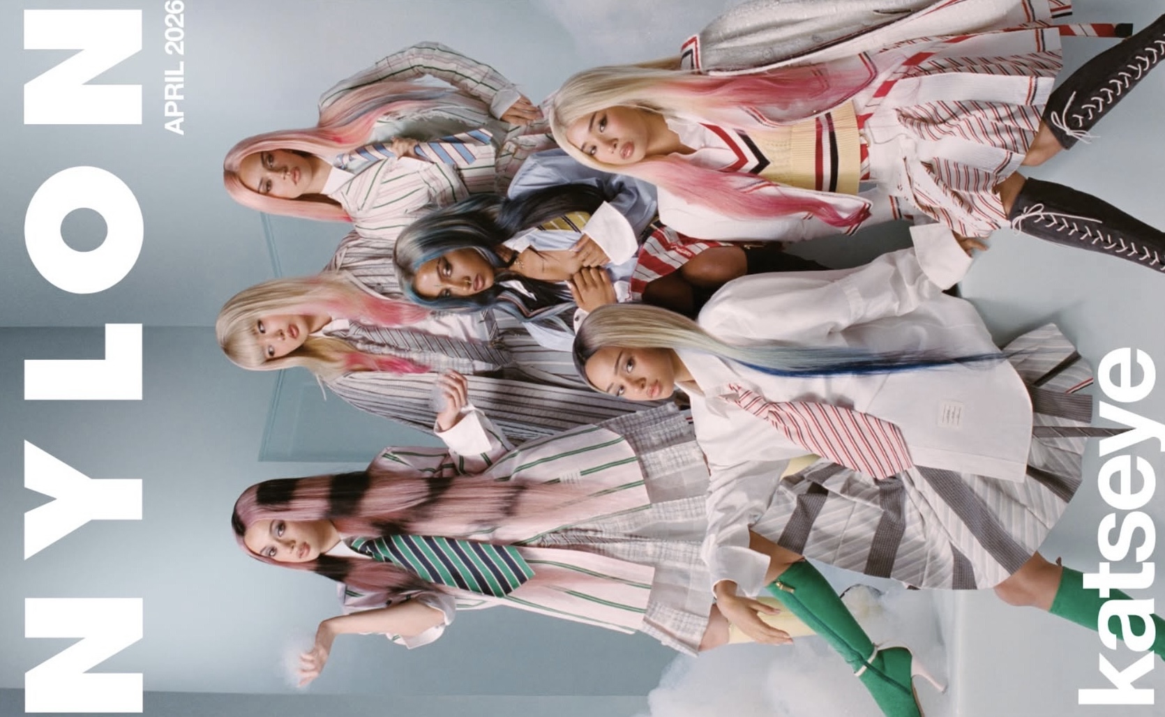 KATSEYE、無期限活動休止中のマノンを含む6人でNYLONのInstagramに登場