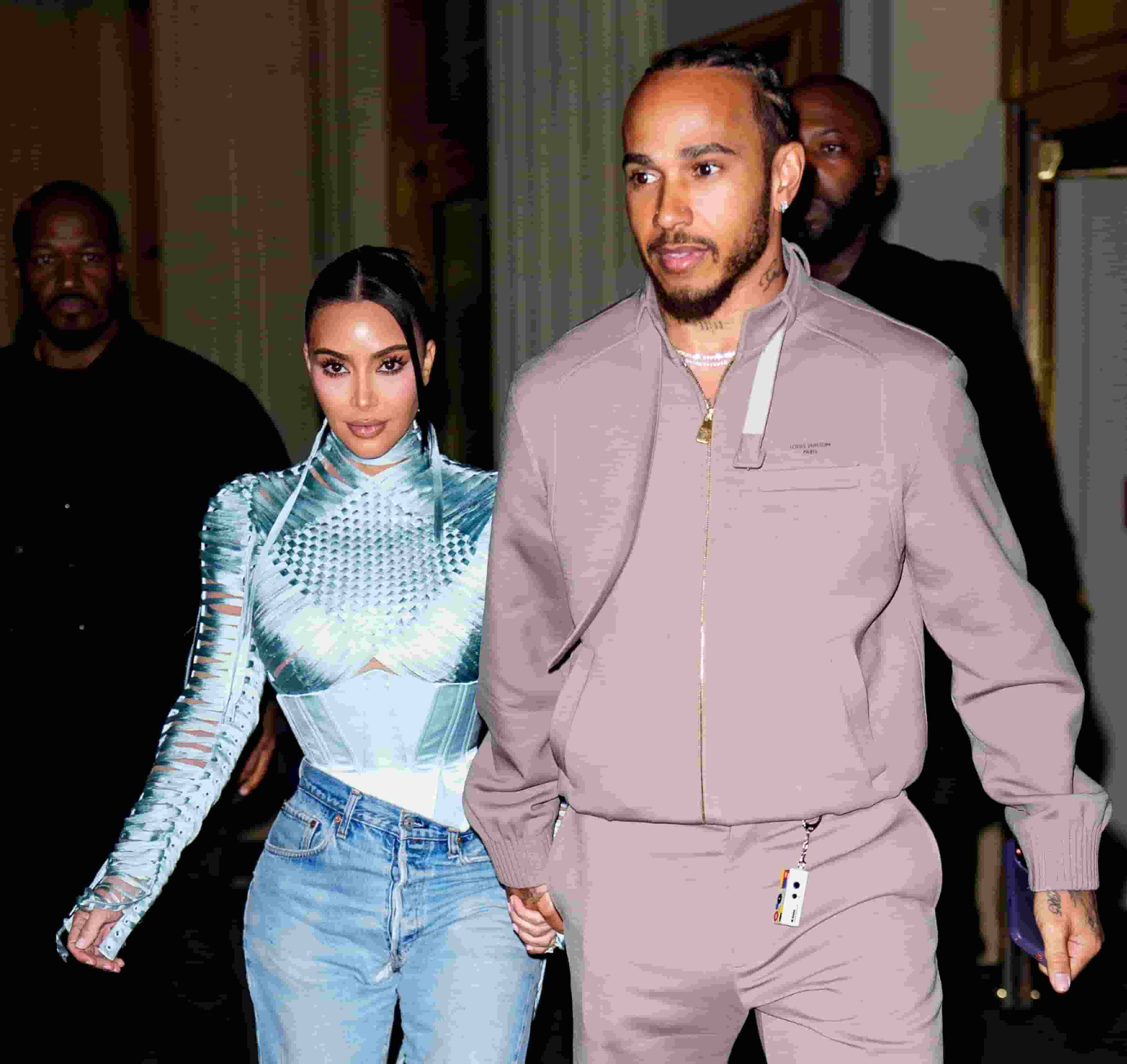 Kim Kardashian and Lewis Hamilton were seen leaving the Broadway production of “Fear of 13” in New York City while holding hands.
The pair exited together following the show produced by Kim Kardashian.