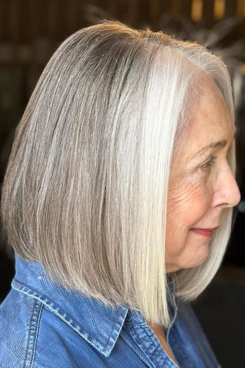 50代からの秋ヘア、スタックドボブ＆シルバーブレンドに注目
