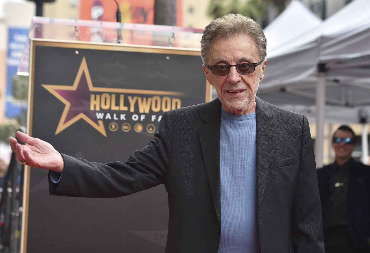 CORRECTS TO FRANKIE NOT FRANKI - Frankie Valli attends a ceremony honoring Frankie Valli and The Four Seasons with a star on the Hollywood Walk of Fame on Friday, May 3, 2024, in Los Angeles. (Photo by Jordan Strauss/Invision/AP)