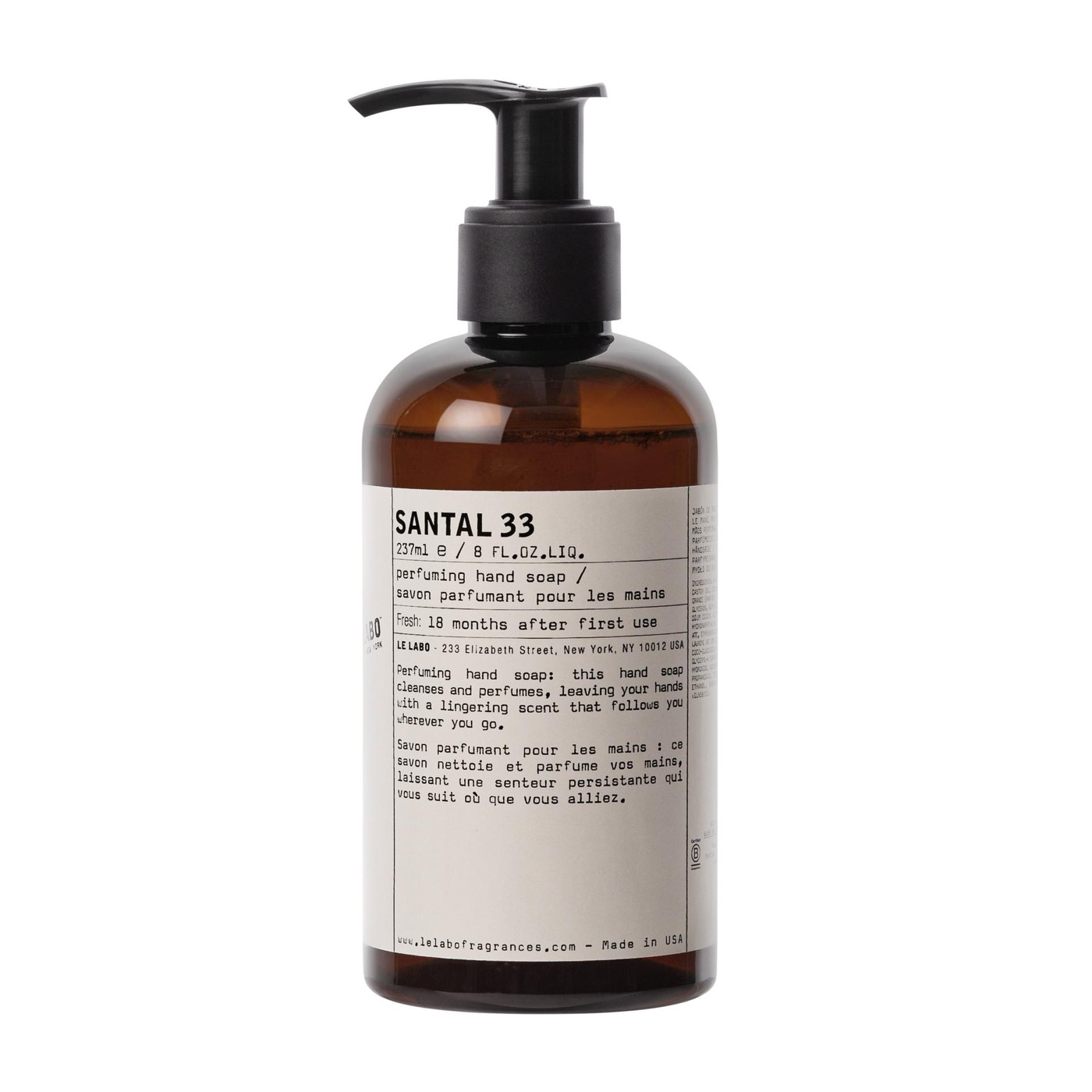 LE LABO サンタル 33 パフューミング ハンド ソープとハンド ローション