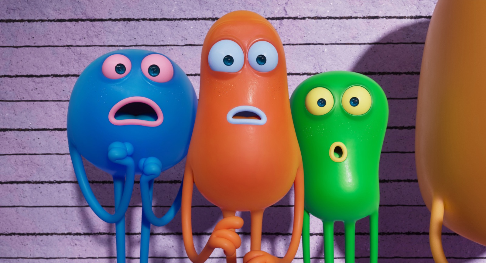 『ノット・アローン』に登場するカラフルな宇宙人たち