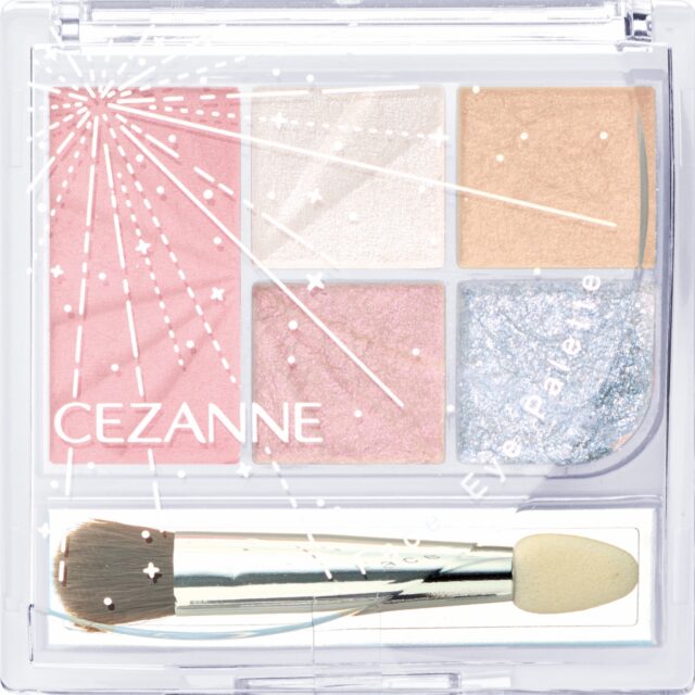 891円で冬のきらめきを5色。セザンヌ「フェイスアイパレット」に限定色