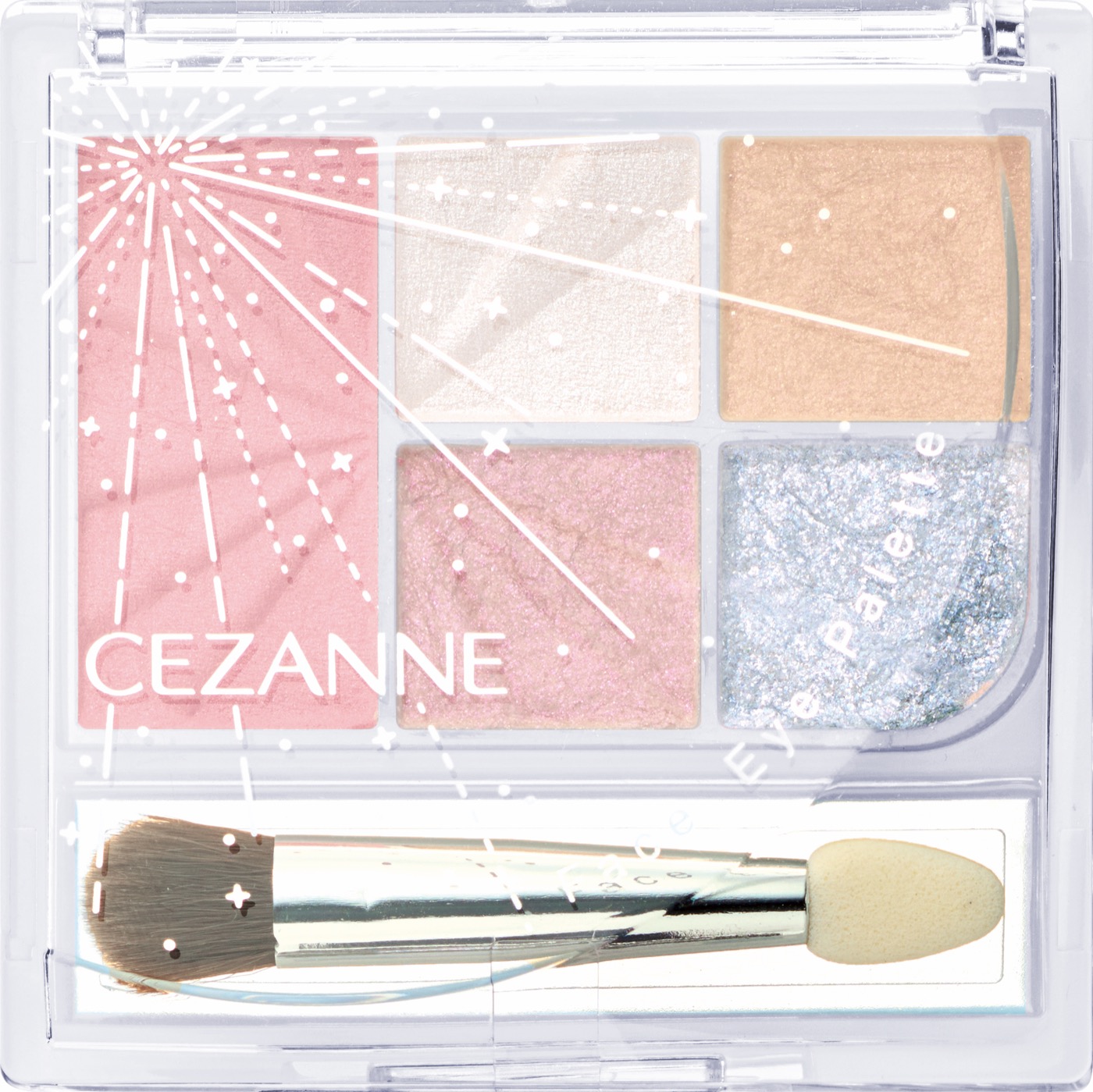 891円で冬のきらめきを5色。セザンヌ「フェイスアイパレット」に限定色