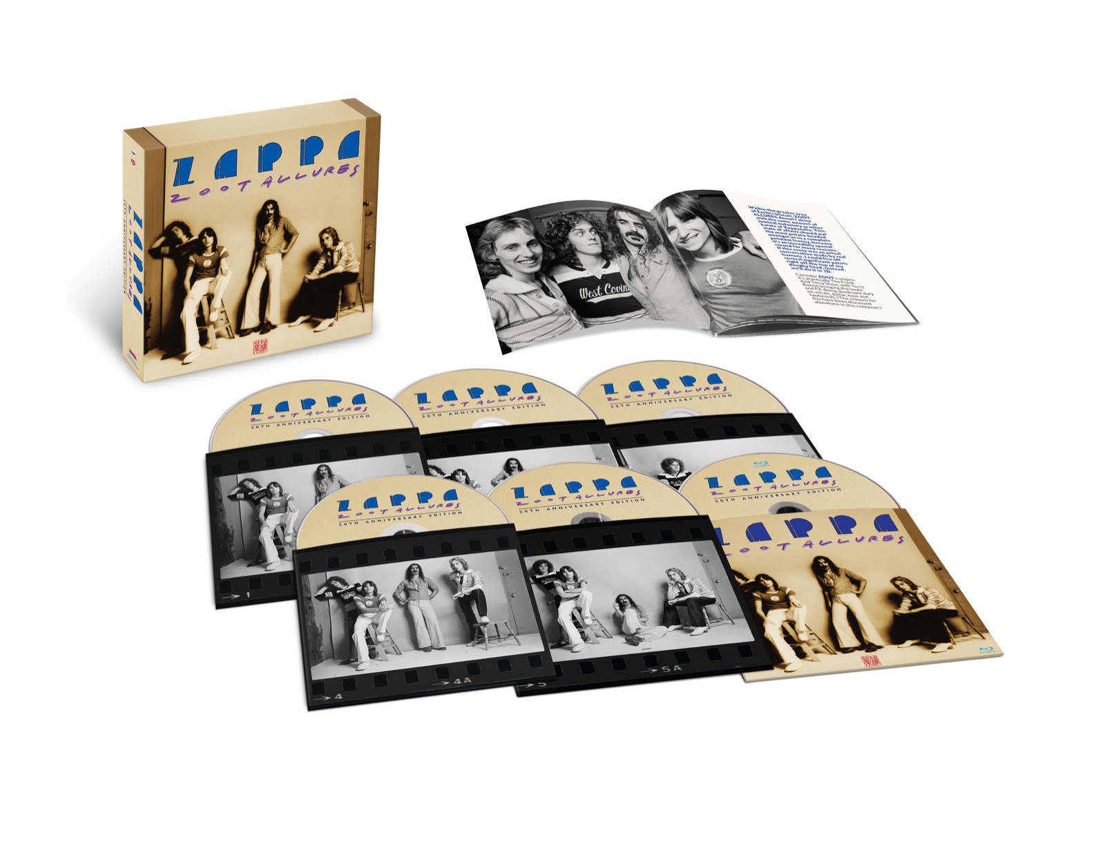 『ズート・アリュアーズ(虚飾の魅惑)』50周年記念ボックス・セットの展開図