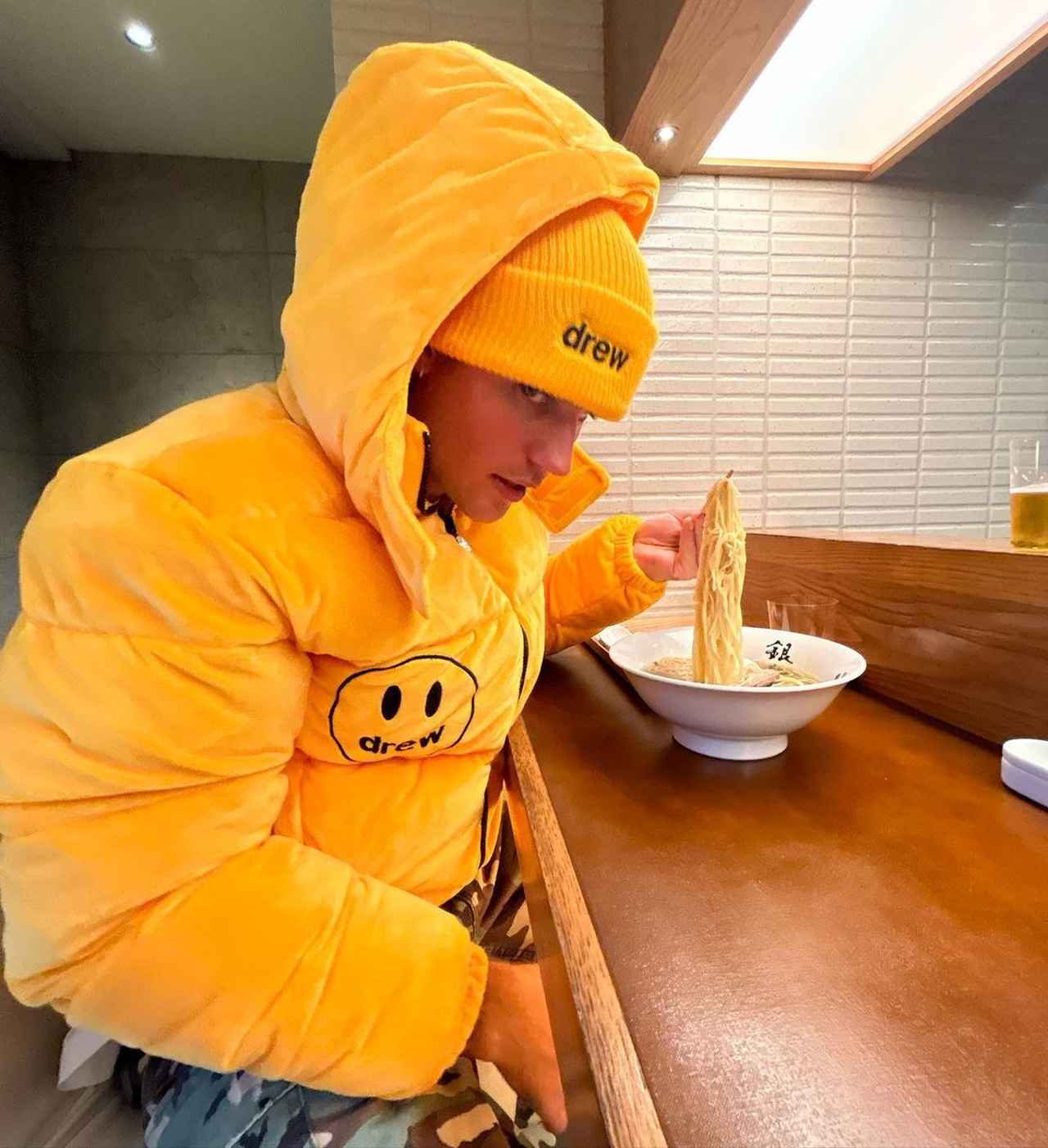 ジャスティン・ビーバー、来日、ラーメン