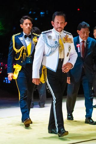 ブルネイのルネイのボルキア国王陛下とマティーン王子