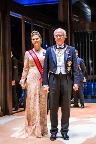 スウェーデンのカール１６世グスタフ国王とヴィクトリア王女