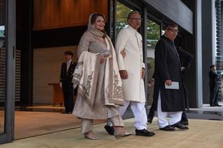 パキスタンのアリフ・アルビ大統領とサミナ・アルビ大統領夫人