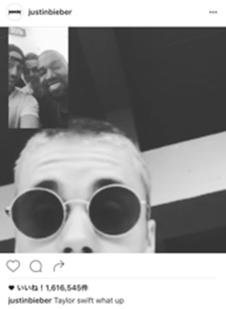 テイラー・スウィフト taylor swift　ジャスティン・ビーバー justin bieber　バトル　ツイート