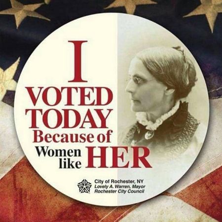 スーザン・B・アンソニー 大統領選 I Voted 墓石 ひらりー・クリントン