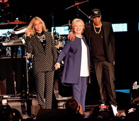 ビヨンセ　Beyonce ヒラリー・クリントン　Hillary Clinton　ジェイ・Z　Jay Z