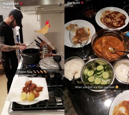 ゼイン・マリク　ジジ・ハディッド　Zay Malik Gigi Hadid 料理