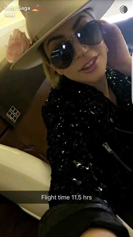 レディー・ガガ　Lady Gaga　2年ぶりの来日　機内の持込荷物　ギター　マイク　ハロウィン　