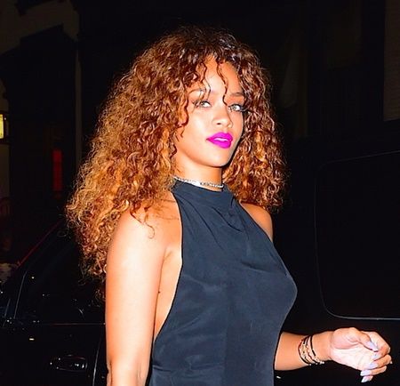 Rihanna was spotted arriving to Up and Down Nightclub in NYC, after having dinner at Mamo Restaurant in Soho. She looked stunning in all black as she stepped out of her car. She retrieved money from her Bodyguard to hand to a homeless beggar before walking inside the club with a crowd of paparazzi swarming. She showed off her new "1988" ankle tattoo. Pictured: Rihanna Ref: SPL1102169 140815 Picture by: 247PAPS.TV / Splash News Splash News and Pictures Los Angeles: 310-821-2666 New York: 212-619-2666 London: 870-934-2666 photodesk@splashnews.com