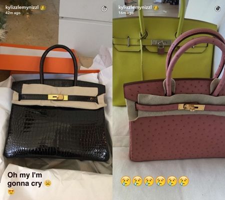 カイリー・ジェナー　Kylie Jenner  クリスマス　プレゼント　エルメス　バーキン　バッグ