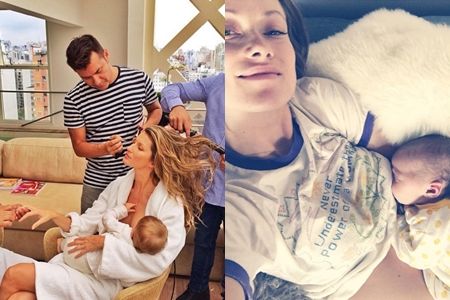 セレブ　授乳　写真　ジゼル・ブンチェン　Gisele Bundchen　オリヴィア・ワイルド　Olivia Wilde
