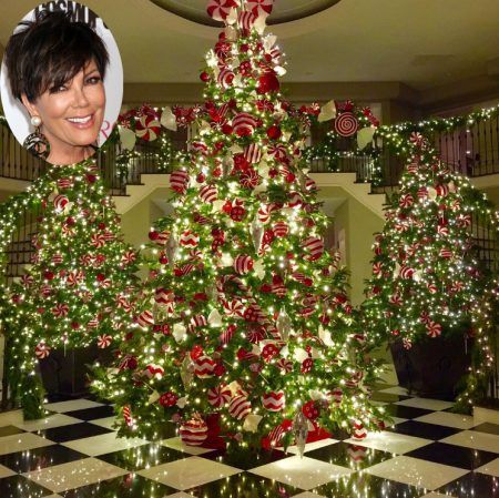 クリス・ジェナー　Kris Jenner　クリスマスツリー　2016