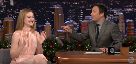 エル・ファニング　ジミー・ファロン　トゥナイト・ショー