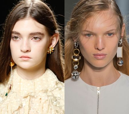 2017　春夏　コレクション　ランウェイ　アクセサリー　アシンメトリー　ピアス　テクニック　アクセ　Rodarte　ロダルテ　Marni　マルニ