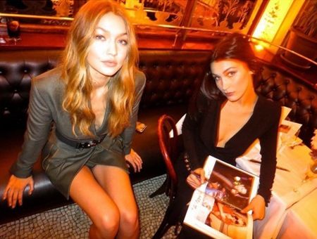 ジジ・ハディッド　妹ベラ・ハディッド　インスタグラム写真