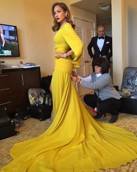 ゴールデン・グローブ ゴールデン・グローブ レッドカーペットの裏側 ジェニファー・ロペス Jennifer Lopez  ドレス 2016