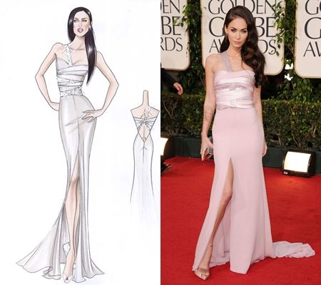 ゴールデン・グローブ ゴールデン・グローブ レッドカーペット ミーガン・フォックス Megan Fox 2011 Armani Prive