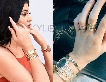 カイリー・ジェナー　Kylie Jenner 　Cartier　カルティエ　Love ブレスレット