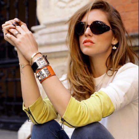 キアラ・フェラー二　Chiara Ferragni　Cartier　カルティエ　Love ブレスレット