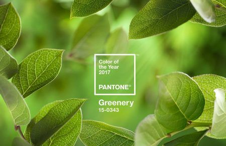 2017年の色　パントン　Pantone　グリーナリー　Greenery　