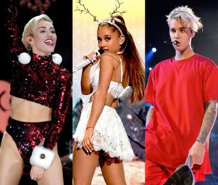 クリスマスソング マイリー・サイラス アリアナ・グランデ ジャスティン・ビーバー