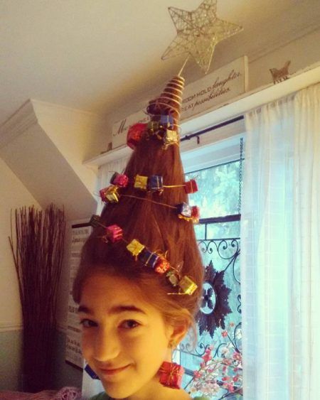 クリスマスツリーヘア